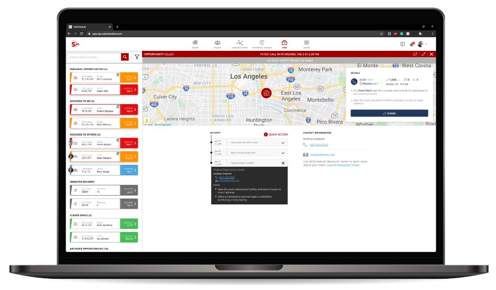 SetSchedule CRM Tool